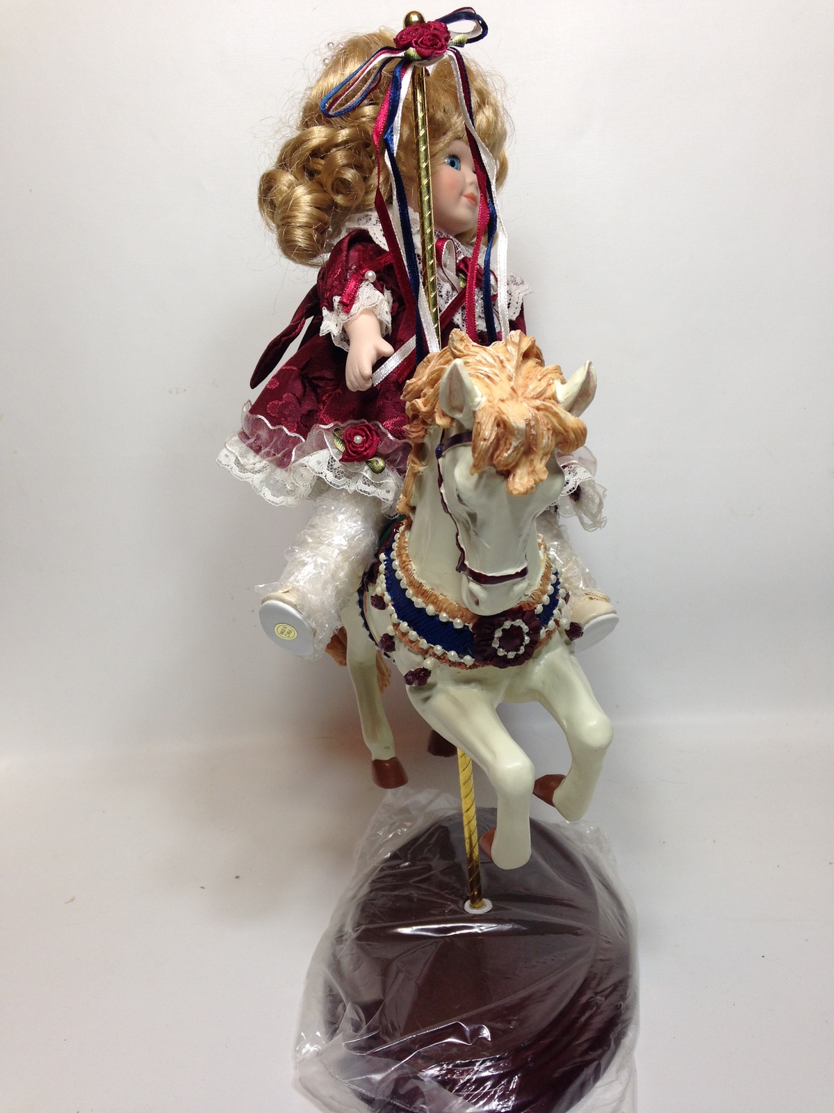 Carousel Horse Porcelain Doll Hailey RARE Heritage Heirloom Millennium