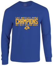 Los Angeles Rams 2021 NFC West Division Champions Long Sleeve T-Shirt - $24.99+
