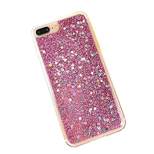 Mobile Phone Case Bling Sequins Protective Shockproof Case Soft Cover(4.7 Inch)-