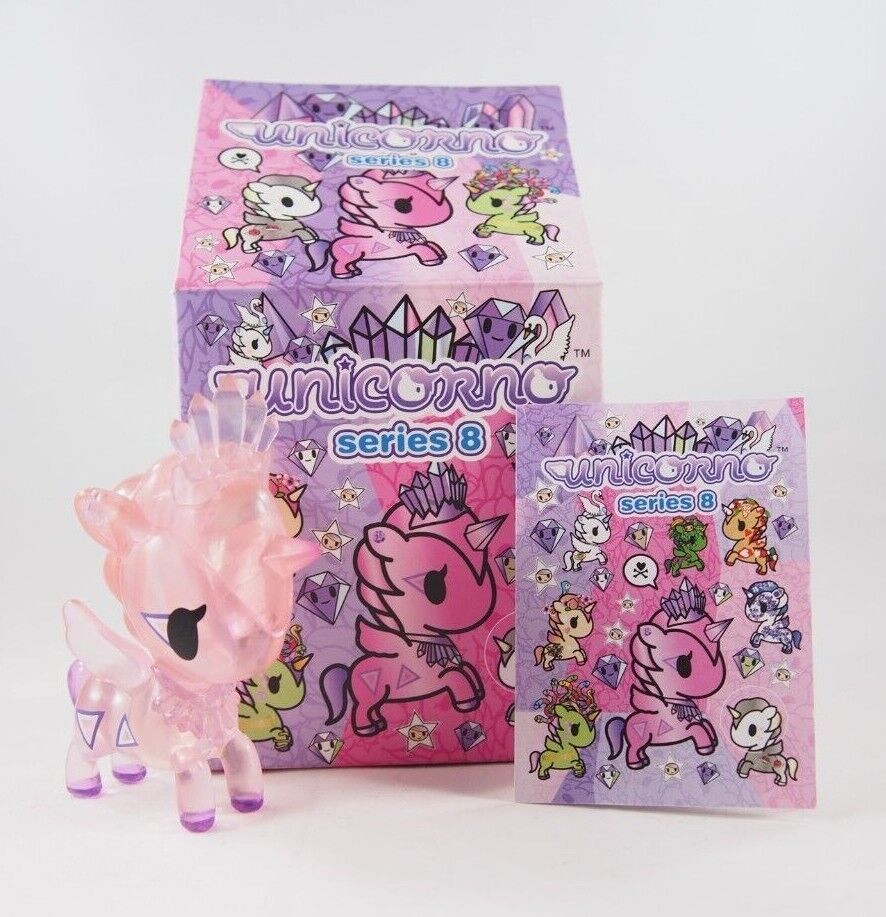 (1) Tokidoki Unicorno SERIES 8 Pink QUARTZY Figure OPEN Blind Box Bag New - Sculptures & Figurines