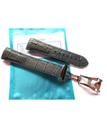 Grey Blue strap 20mm Rubber Watchband - Compatible Omega Planet Ocean PO... - $86.00