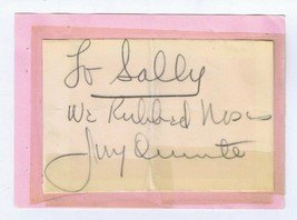 Jimmy Durante Signed Vintage Album Page JSA COA