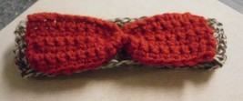 Brand New Handmade Crocheted Sock Monkey Design Dog Bow Tie  Fancy Collar MEDIUM - $10.49