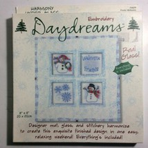 Dimensions Daydreams Embroidery Kit #72629 Frosty Welcome Snowman Winter... - $13.98