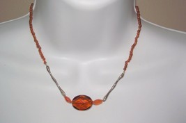 925 Sterling Silver Branch Twig with Topaz Beads Necklace New $120 - $14.25