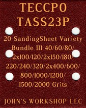 TECCPO TASS23P - 17 Different Grits - 20 Sheet Variety Bundle III - $18.97