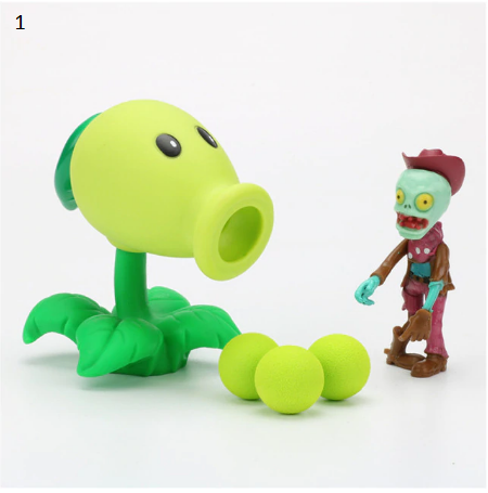 Gift for Christmas-Plants vs Zombies Peashooter PVC Action Figure Model (1)