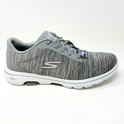 Skechers Go Walk 5 True Gray Womens Wide Air Cooled Casual Shoes