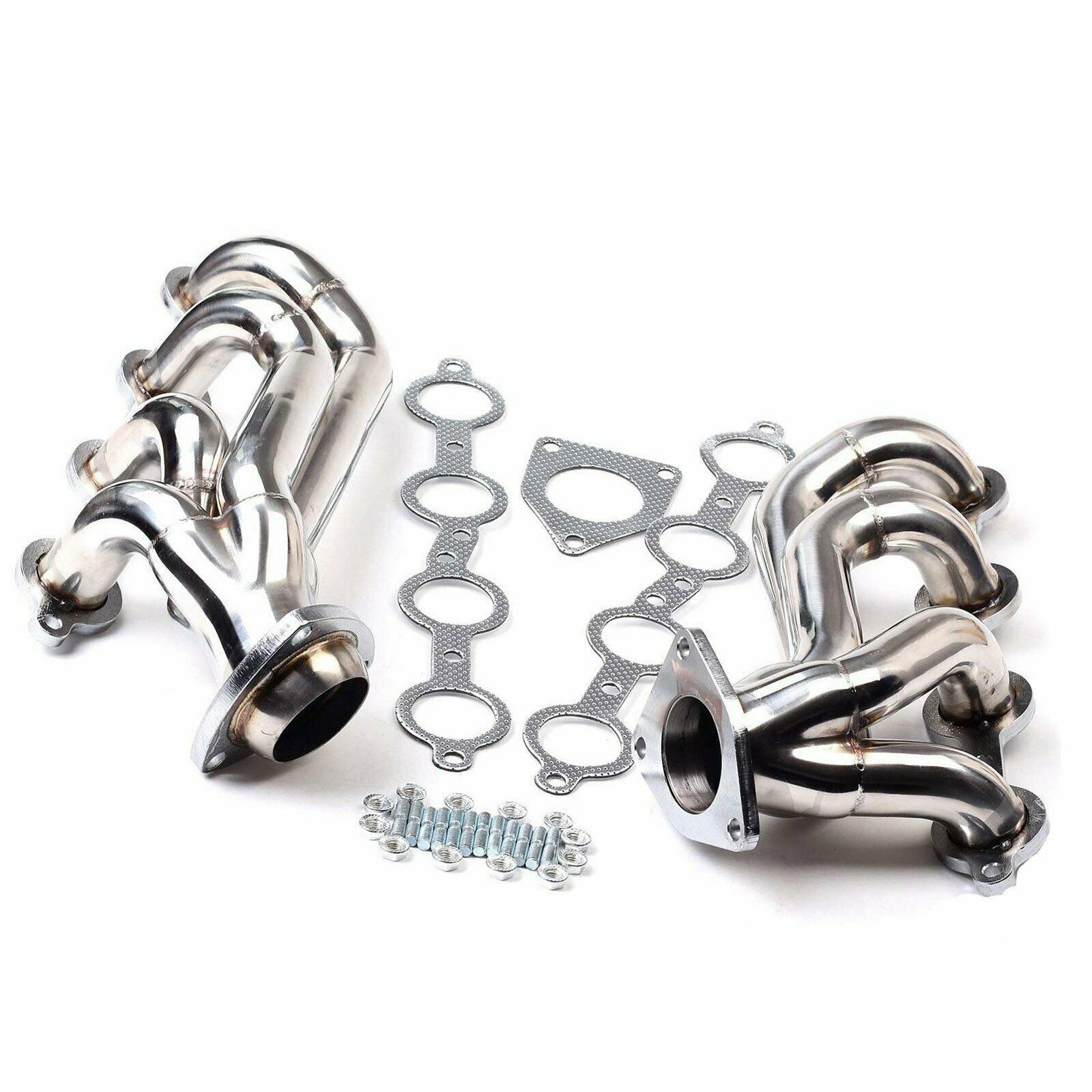 Stainless Exhaust Header System For 99-01 GMC Sierra 1500 Pickup 4.8L ...