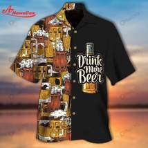 Drink More Beer In Oktoberfest - Beer Hawaiian Shirt Summer Hawaiian - $26.95