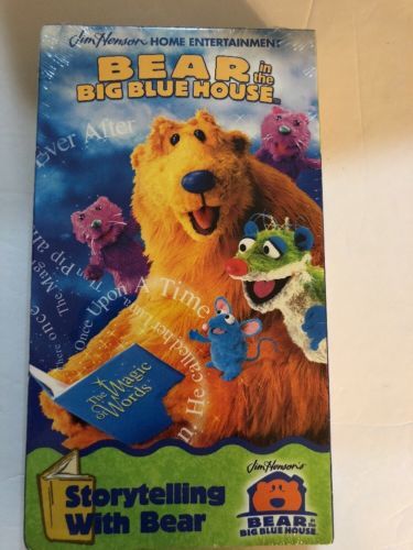 Bear in the Big Blue House Storytelling with bear VHS 1999-TESTED-RARE ...