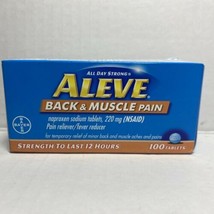 Aleve Back Muscle Pain Reliever Tablets NSAID  220 mg 100 ct EXP 10/22 - $9.89