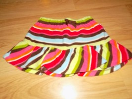 Girl&#39;s Size 4 Gymboree Winter Cheer Striped Fleece Skirt New NWT Red Gre... - $15.00