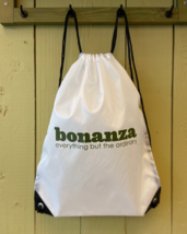 Bonanza Drawstring Backpack, White - £4.20 GBP