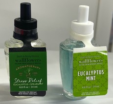 Bath Body Wallflower Plug In Eucalyptus Mint Spearmint Scented Oil Refill - $13.49