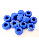 25 5 x 9 mm Czech Glass Roll Beads: Royal Blue - $1.13
