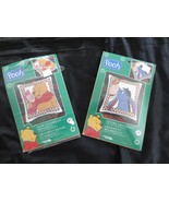 Leisure Arts POOH AND PIGLET &amp; EEYORE Counted Cross Stitch ORNAMENT KITS - $10.00