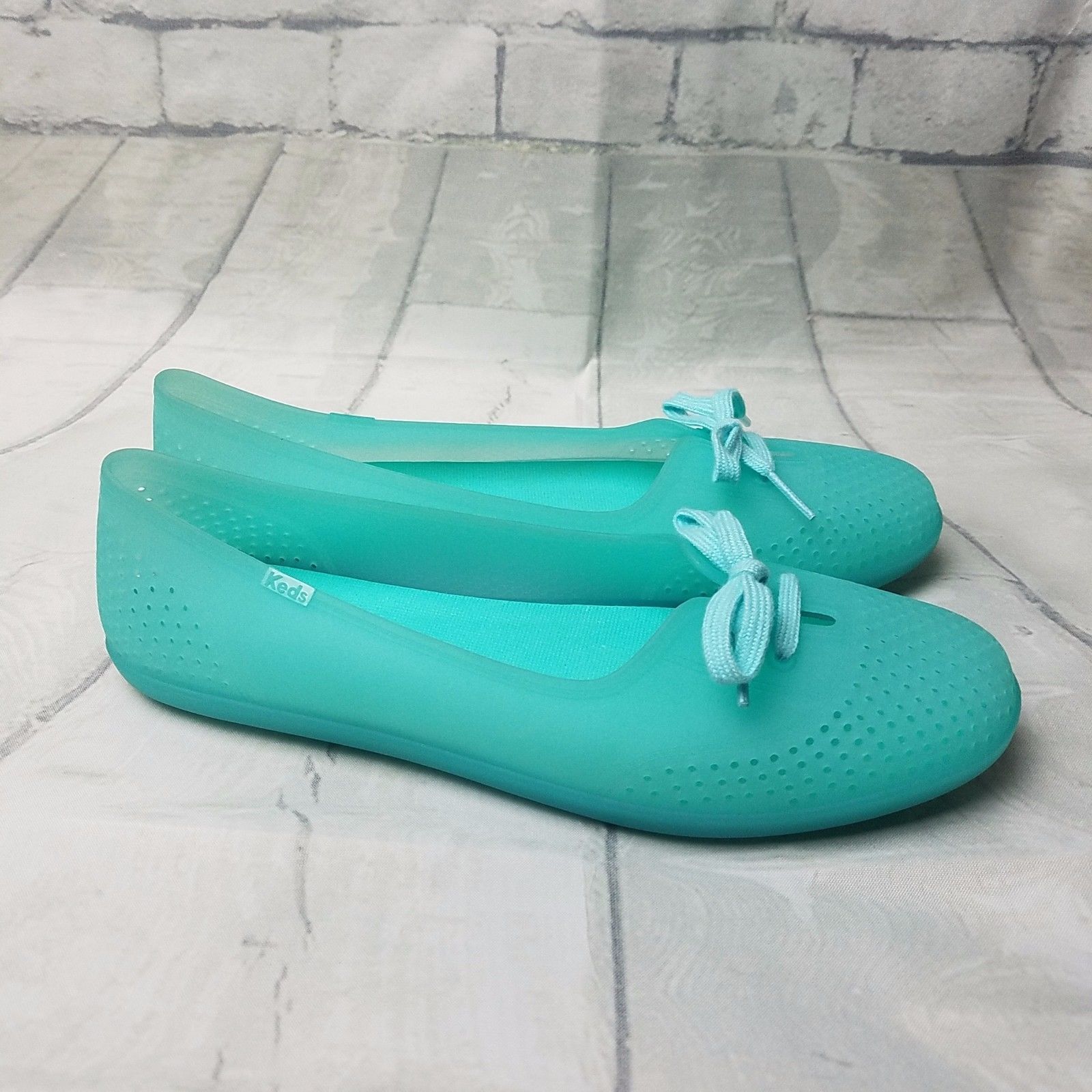 Keds Teacup Jelly Slip On Shoes Color Aqua Turquoise Rubber Keds Teacup Jelly Slip On Shoes Color Aqua Turquoise Rubber