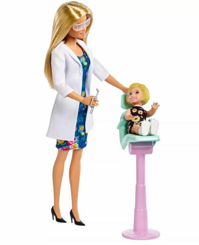 Barbie You Can Be Anything Dentist Doll & Playset With Toddler Patient