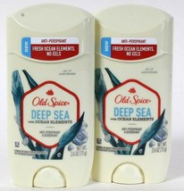 2 Count Old Spice 2.6 Oz Deep Sea With Ocean Elements Antiperspirant & Deodorant