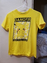 Old Navy Pokemon Pikachu Unisex Boys Girls Yellow T Shirt Large (10-12) - $23.99