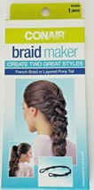 Conair Braid Maker Kit #55889 French Braid or Layered Pony Tail with Ins... - $7.99