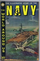 Illustrated Story of the Navy Classics Illustrated #10 HRN 150 Gold Key image 1