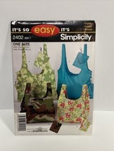 Vintage Simplicity Pattern 2402 IT’S SO EASY One Size Shopping Bag - $5.94