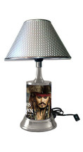 Pirates Of Caribbean desk lamp with chrome finish shade - $43.99