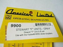 American Limited # 9000 Streamline Passenger Operating Diaphragms Gray HO-Scale image 3