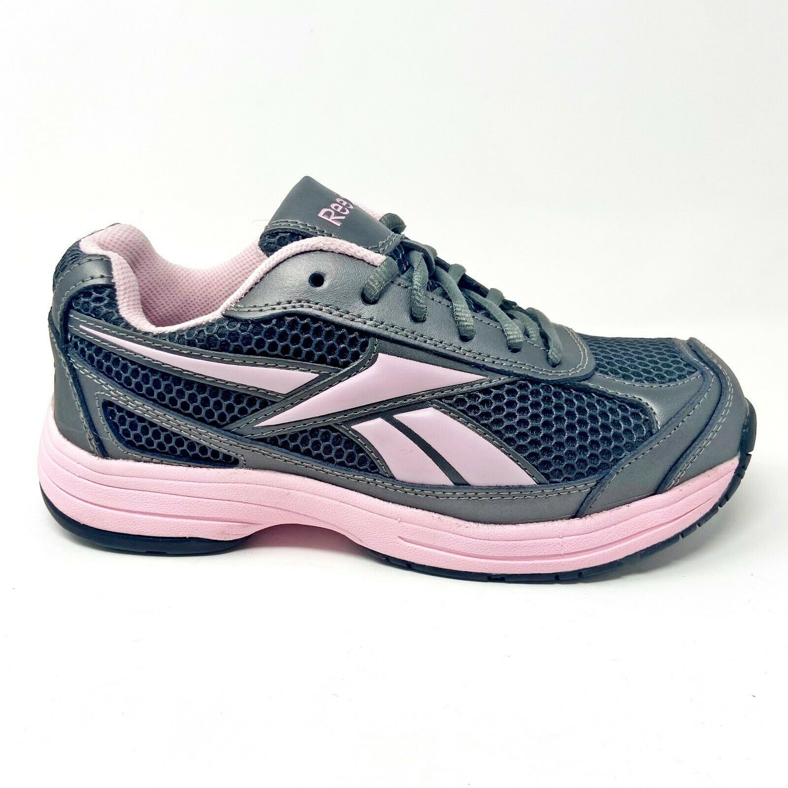 Reebok Work Ketee Black Pink Oxford Womens Steel Toe Shoes RB164