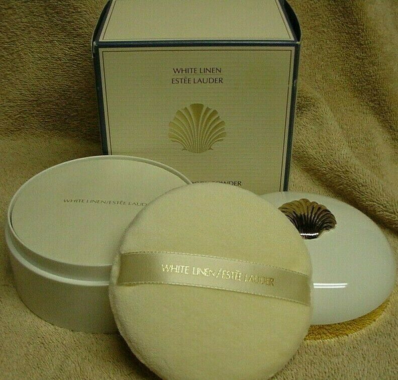 VINTAGE Estee Lauder White Linen Perfumed Bath Body Dusting Powder (4.