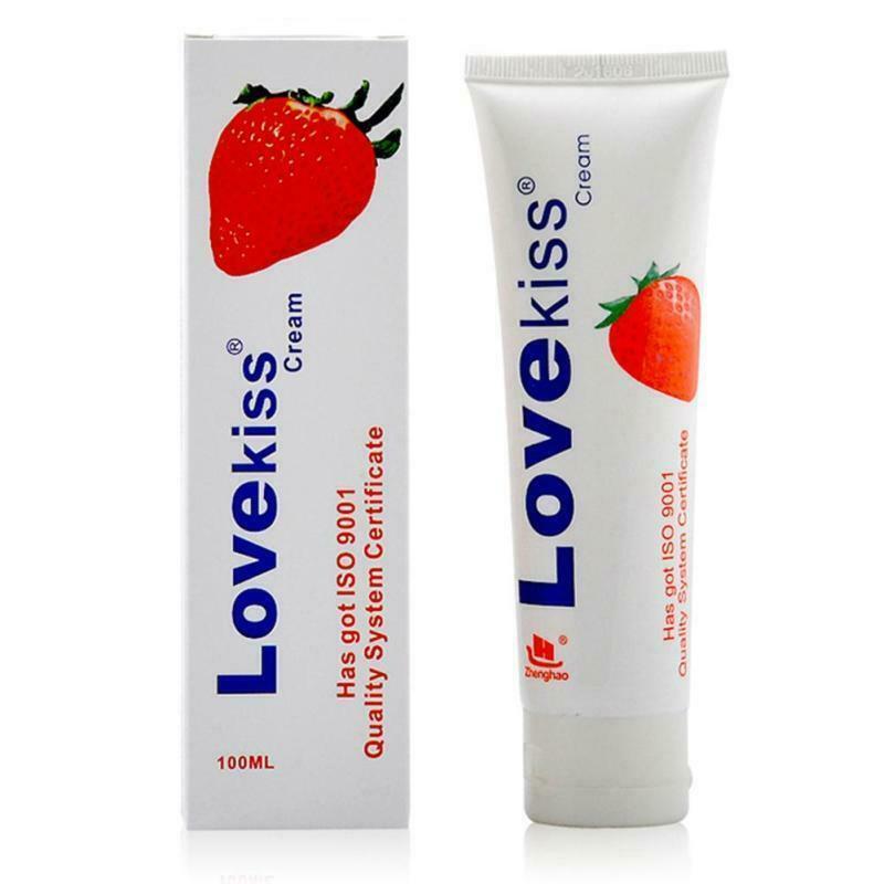 Love Kiss Lubricant Strawberry Cream Sex Lube Body Massage Oil