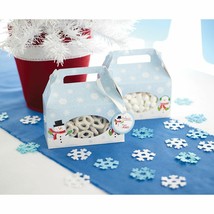 Snowman Cookie Treat Boxes with Handles and Gift Tags 4 Ct Box - $6.72