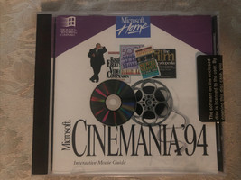 Microsoft Cinemania ‘94 Sealed Windows PC Software Film Reference 1994 - $9.89