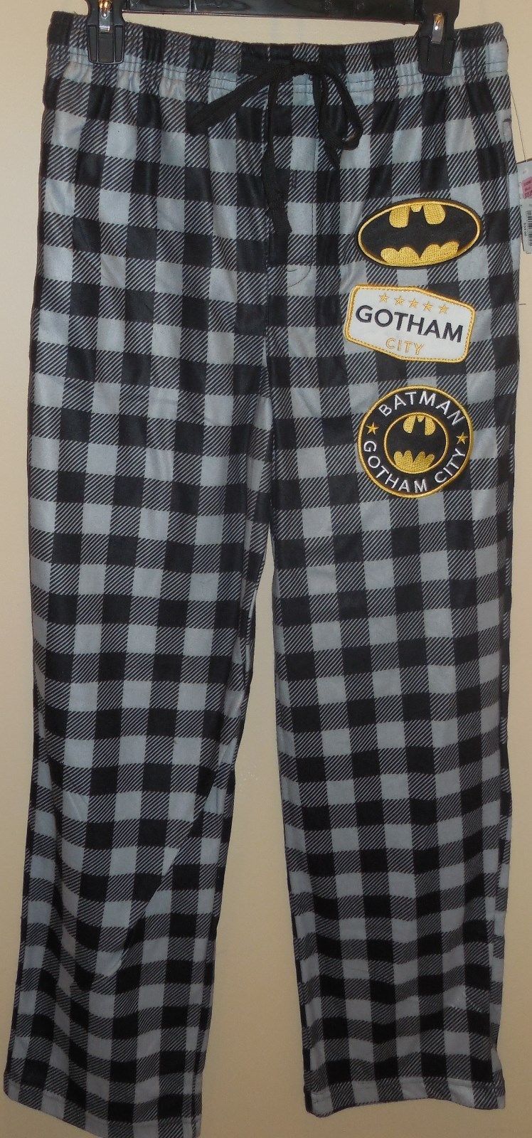 DC Comics Mens Batman Pajama Pants Classic Bat Logo Loungewear Sleep Pants