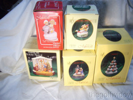 5 Ceramic Musicals Christmas Collection Music Boxes  image 1
