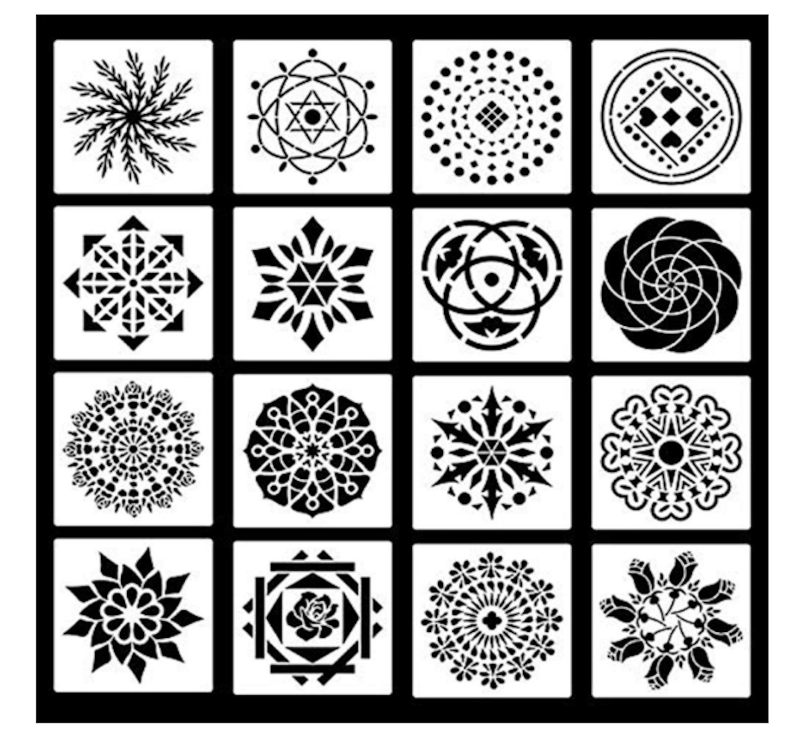 mandala dot painting templates stencils for diy painting aleshon 56