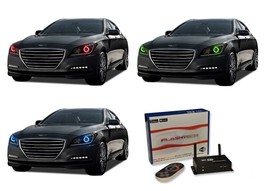 for Hyundai Genesis 15-16 RGB Multi Color WIFI LED Halo kit for Headlights - $245.52