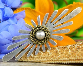 Vintage taxco mexico sterling silver dome modernist brooch pin ts 91 thumb200