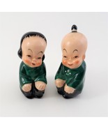 Asian Boy and Girl Salt and Pepper Shakers Japan - $12.00