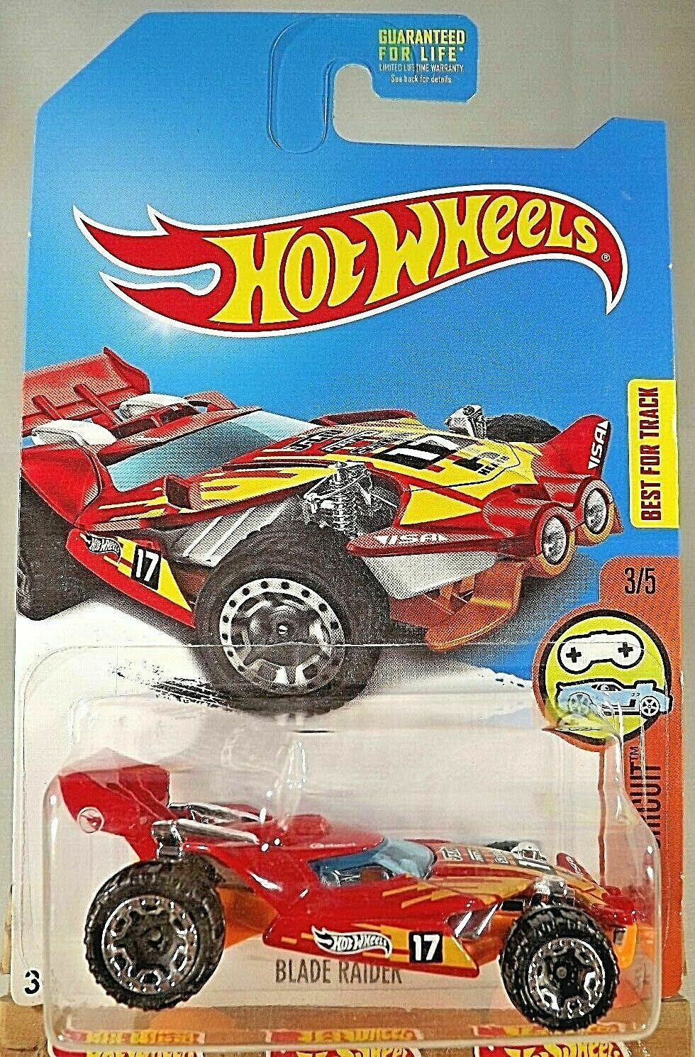 2017 Hot Wheels Treasure Hunt Digital Circuit 3/5 BLADE RAIDER Red w ...