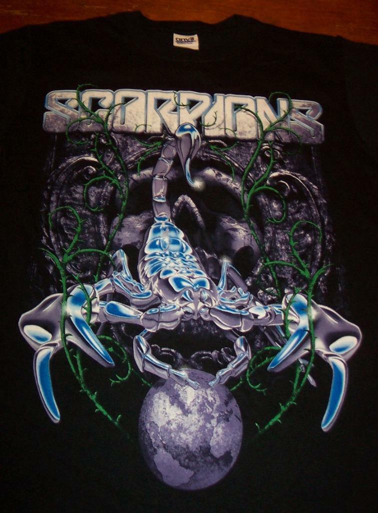 Scorpions Chrome Scorpion Band T Shirt Small New Metal Shirts