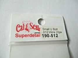 Cal Scale # 190-512 Small U Bolt .012, 20 Pack HO Scale image 2