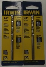 Irwin 5026003 1/4&quot; Rotary Masonry Drill Bit 2pcs. - $2.97