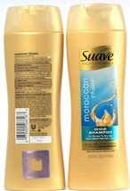 2 Bottles Suave Professionals Moroccan Infusion Shine Shampoo 12.6 Oz Normal Dry