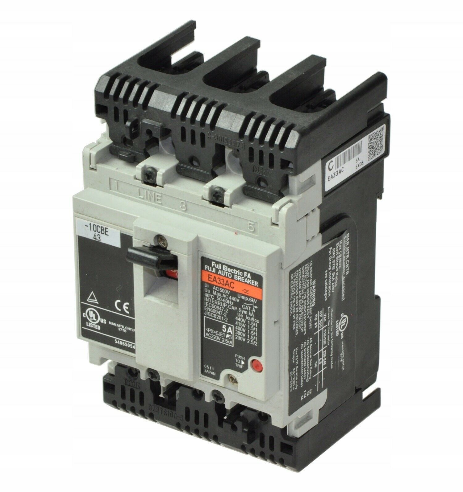Auto Breaker EA33AC Fuji Electric 5A / 7983 Circuit Breakers
