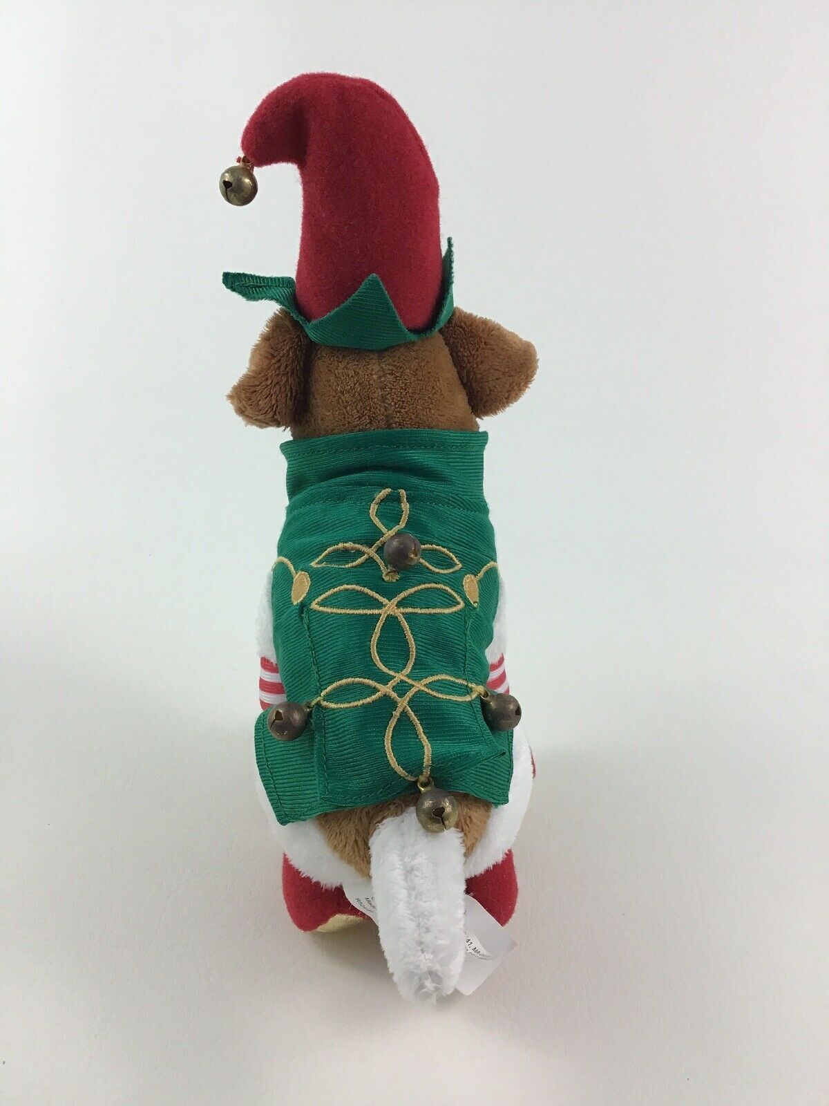 Disney Santa Buddies Eddy Elf Christmas Puppy Dog 7" Plush Stuffed Toy