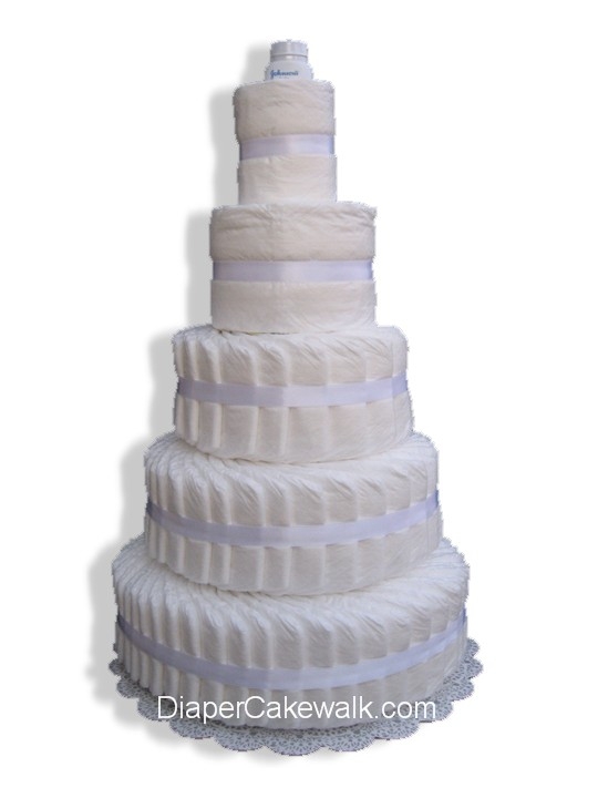5 tier Do-It-Yourself Diaper Cake - $129.00