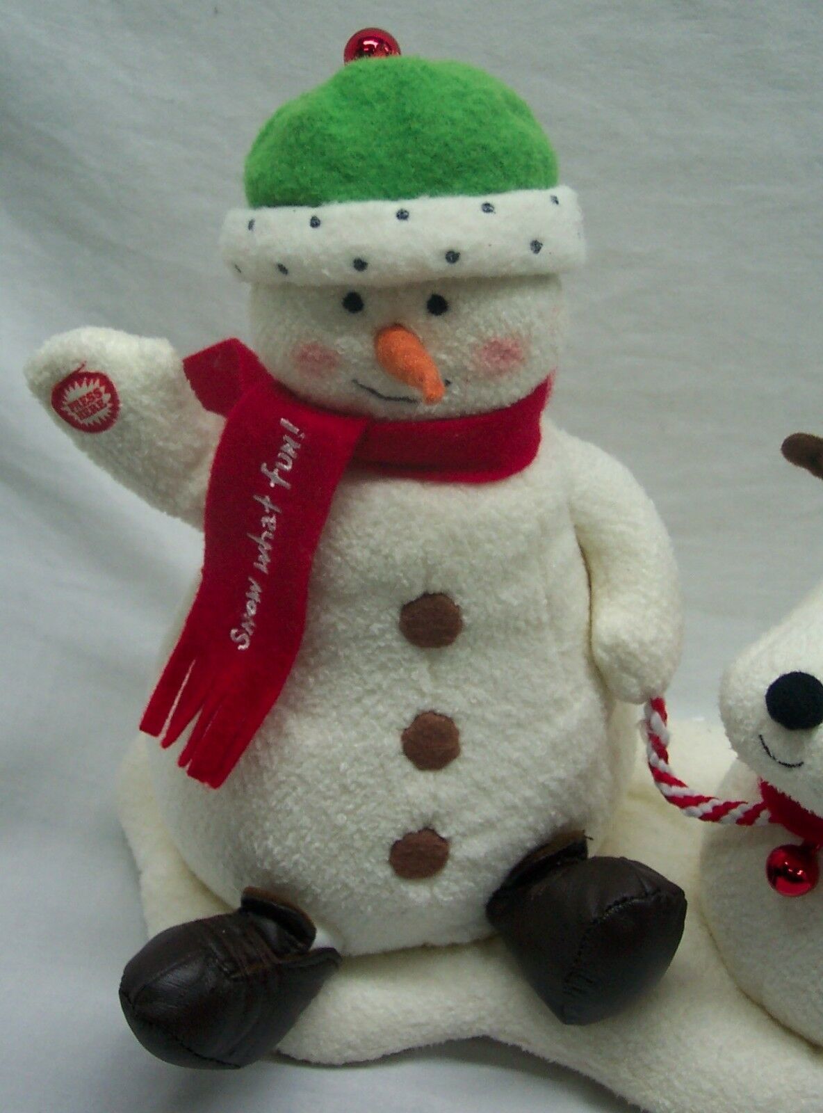 Hallmark Jingle Pals 2004 ANIMATED SNOWMAN W/ DOG Plush Display Jingle Bells Other